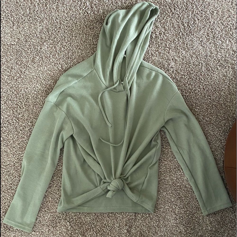 Tie front Pull Over sweatshirt